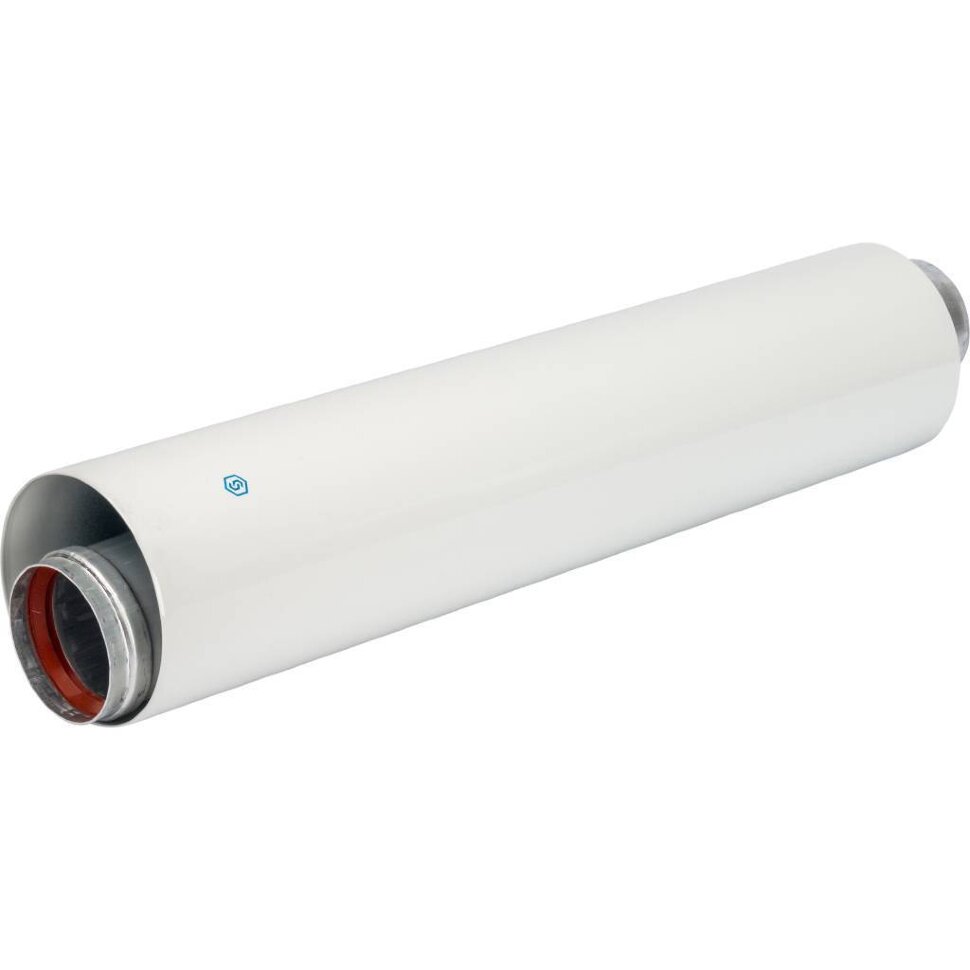STOUT  Элемент дымохода  DN60/100 труба коаксиальная 500 мм п/м, уплотнения и хомут в комплекте