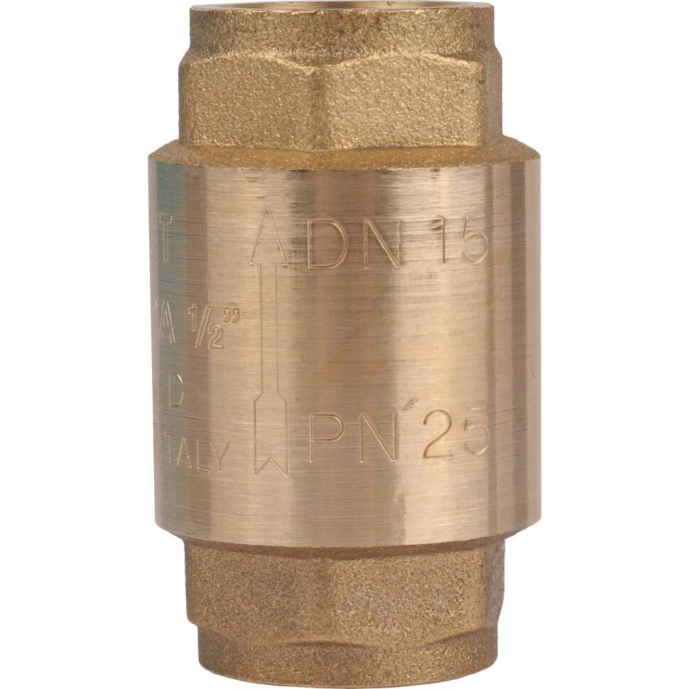 STOUT  1/2" Клапан обратный пружинный муфтовый с металлическим седлом