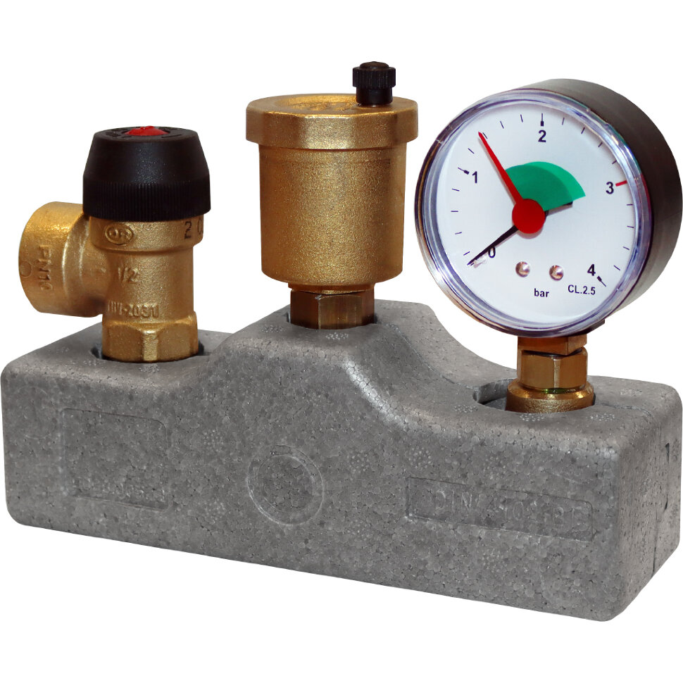 STOUT SVS-0040-055032 STOUT Группа безопасности котла  (до 50 кВт) (в теплоизоляции) (503.528)