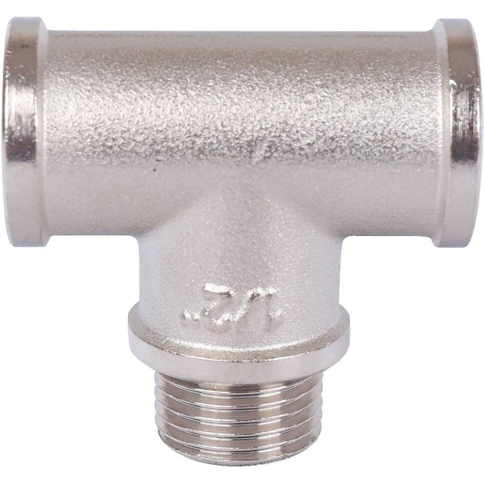 STOUT  Тройник ВНВ никелированный 1/2"x1/2"x1/2"