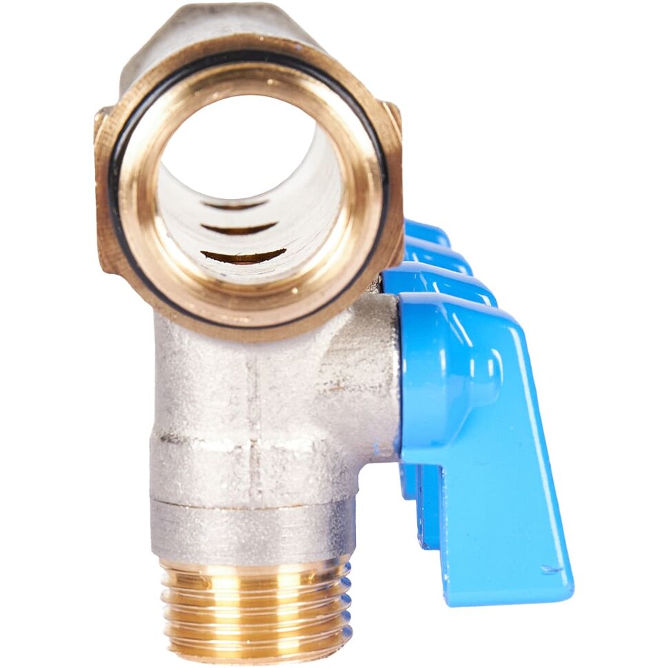 STOUT SMB 6211 341204 STOUT Коллектор с шаровыми кранами 3/4 , 4 отвода 1/2  (синие ручки)
