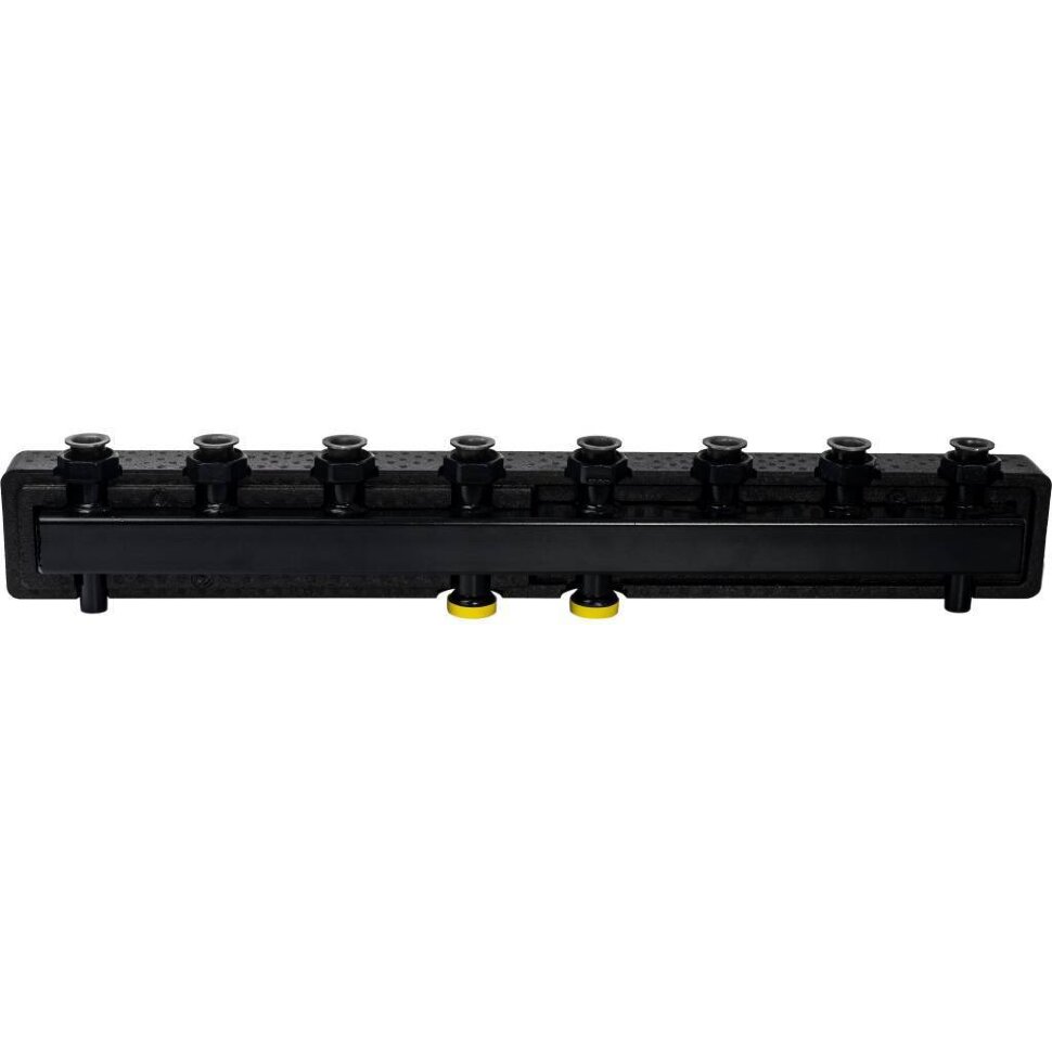 STOUT SDG-0016 Стальной распределительный коллектор 4 отопительных контура. В теплоизоляции DN 25