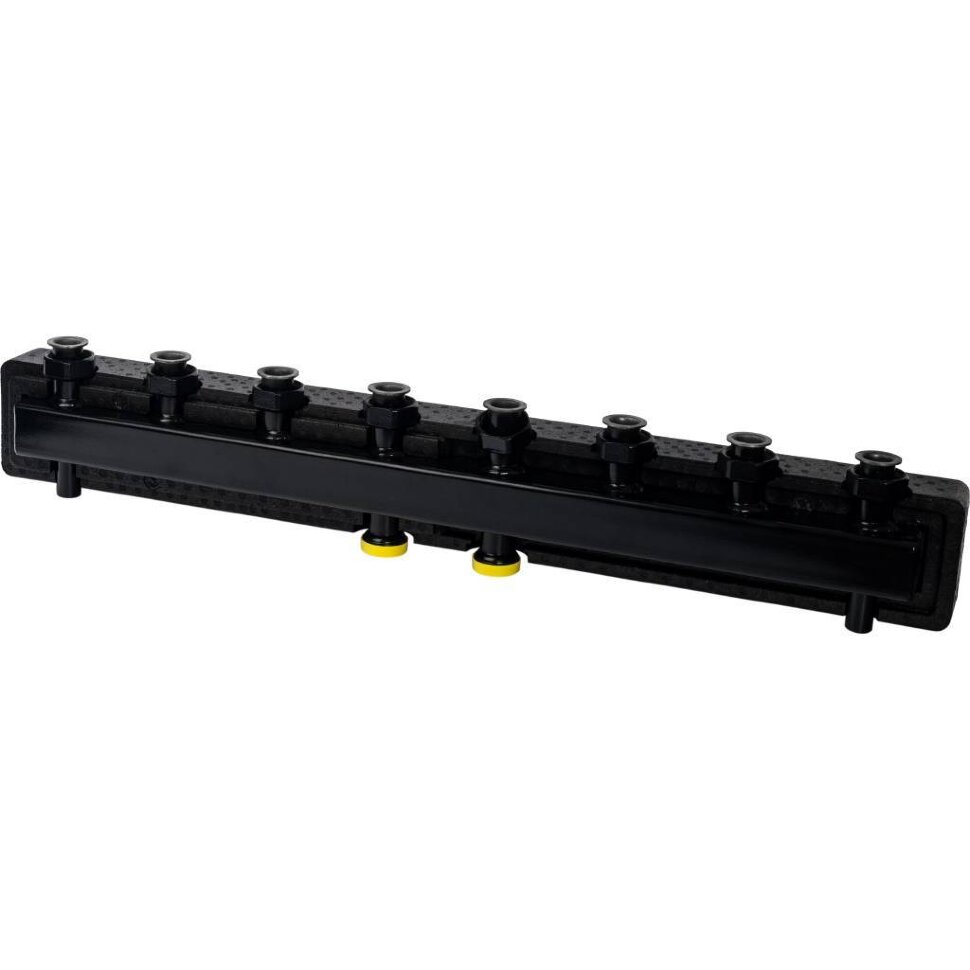STOUT SDG-0016 Стальной распределительный коллектор 4 отопительных контура. В теплоизоляции DN 25