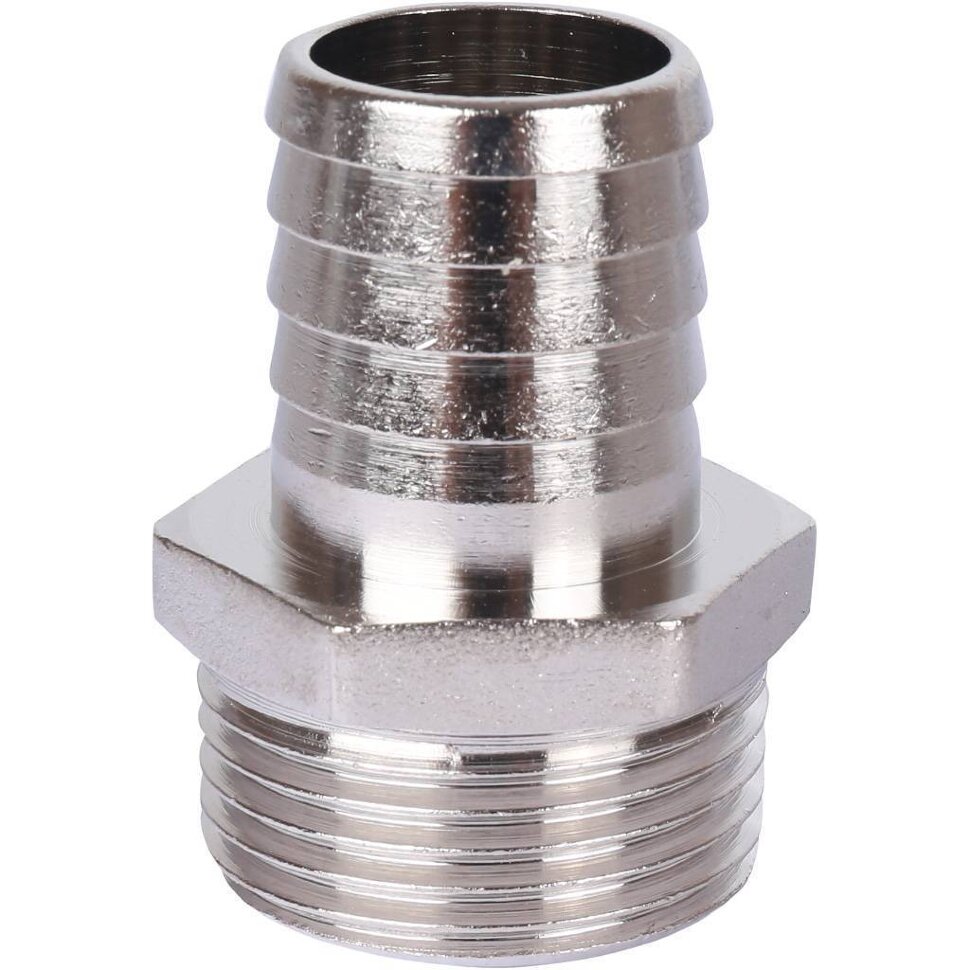 STOUT  Штуцер НР никелированный 1"x25