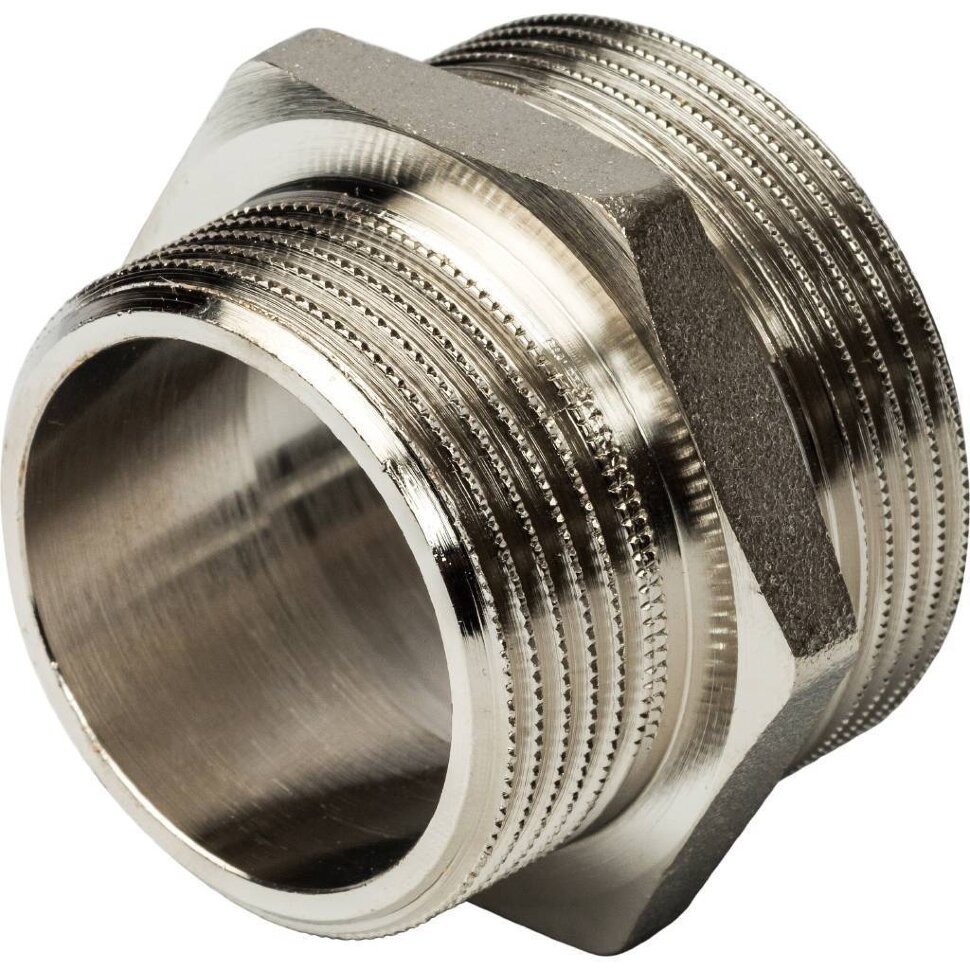 STOUT  Ниппель НН переходной никелированный 1"1/2X1"1/4