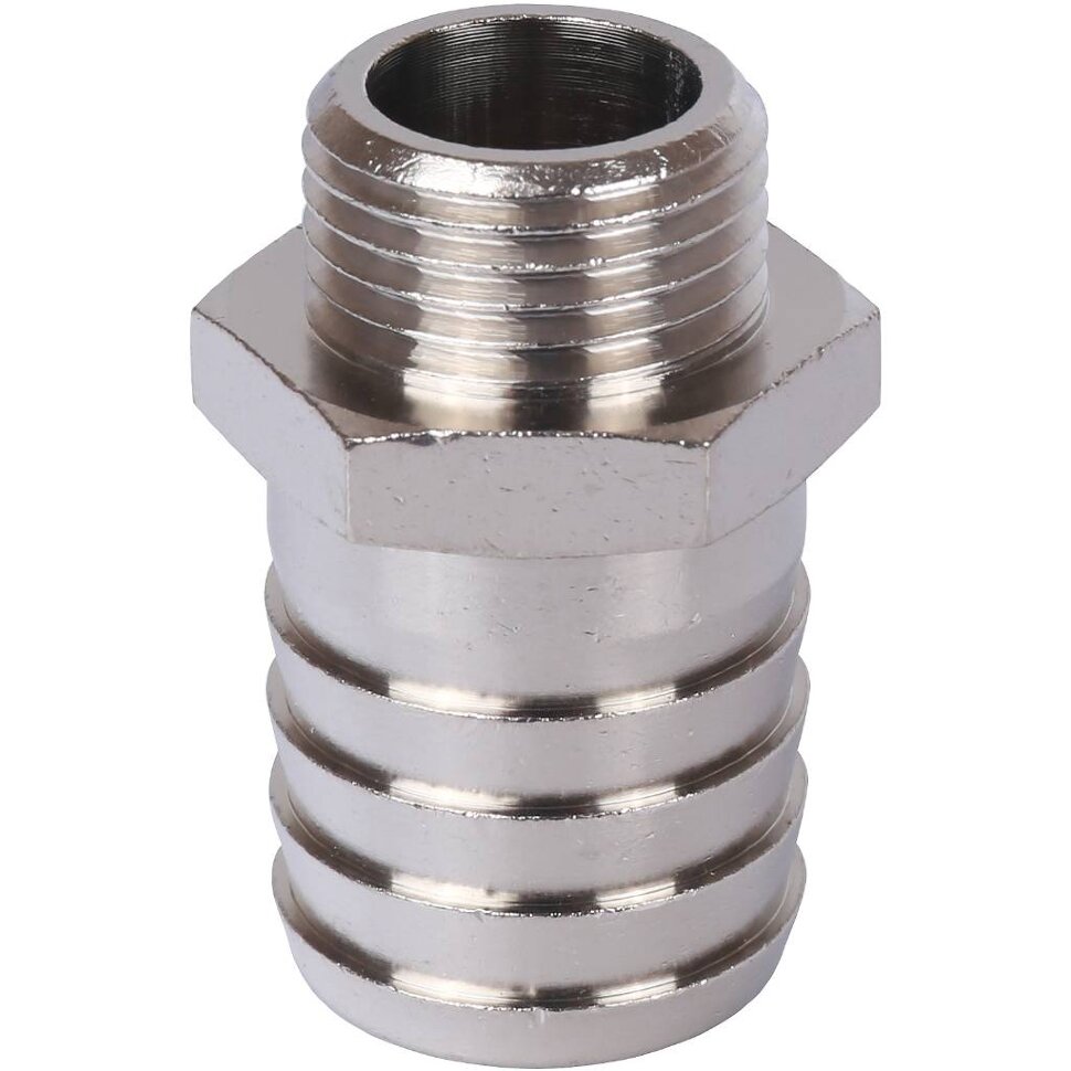 STOUT  Штуцер НР никелированный 1/2"x25