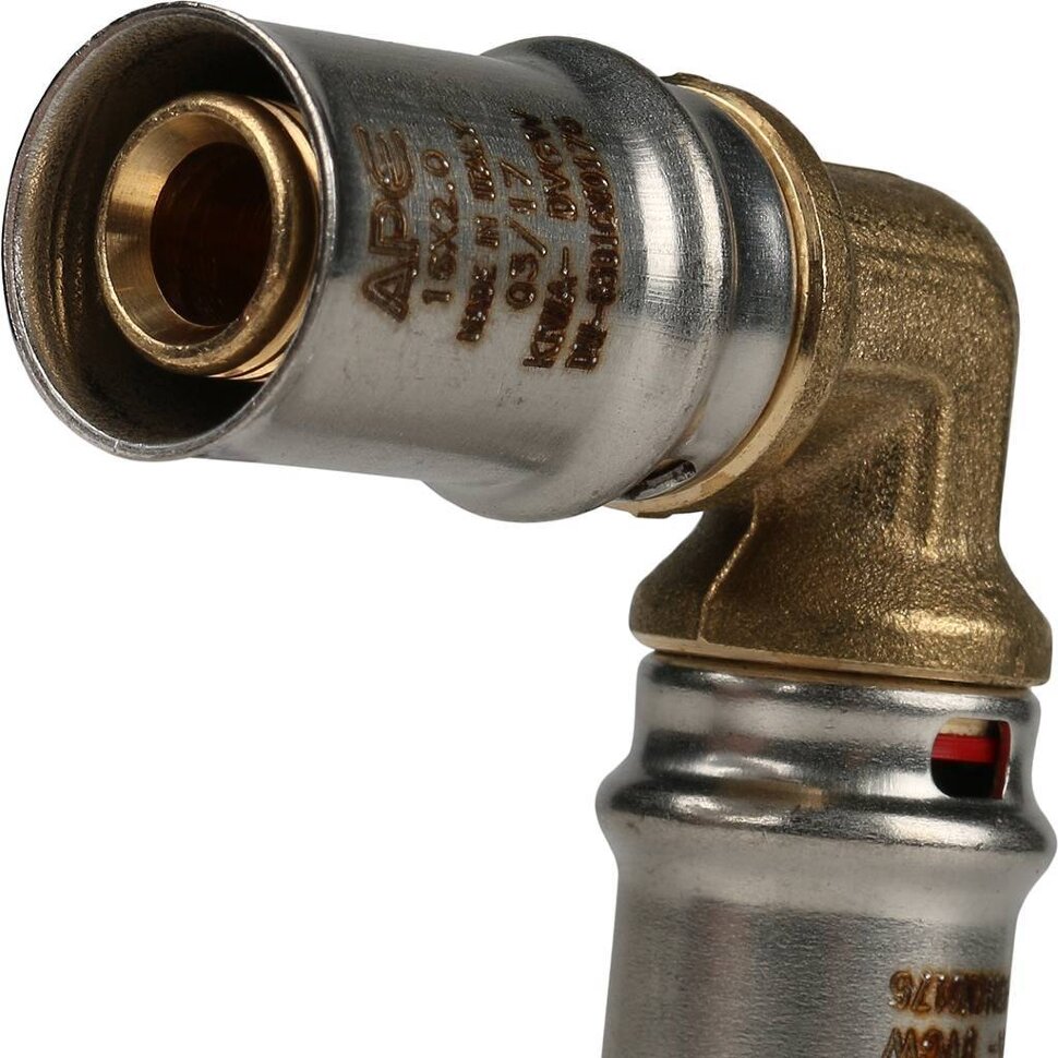 STOUT   Угольник  90° 16х16 для металлопластиковых труб прессовой