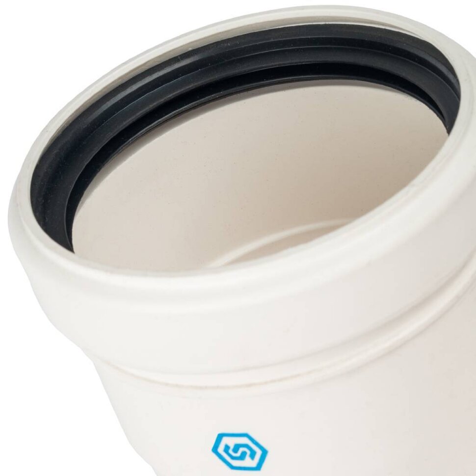 STOUT   Элемент дымохода конденсац. угол 87° с инспекцией DN80 м/п PP-FE