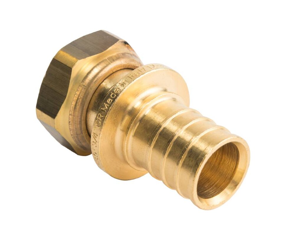 STOUT  Переходник с накидной гайкой 20xG 1/2" для труб из сшитого полиэтилена аксиальный