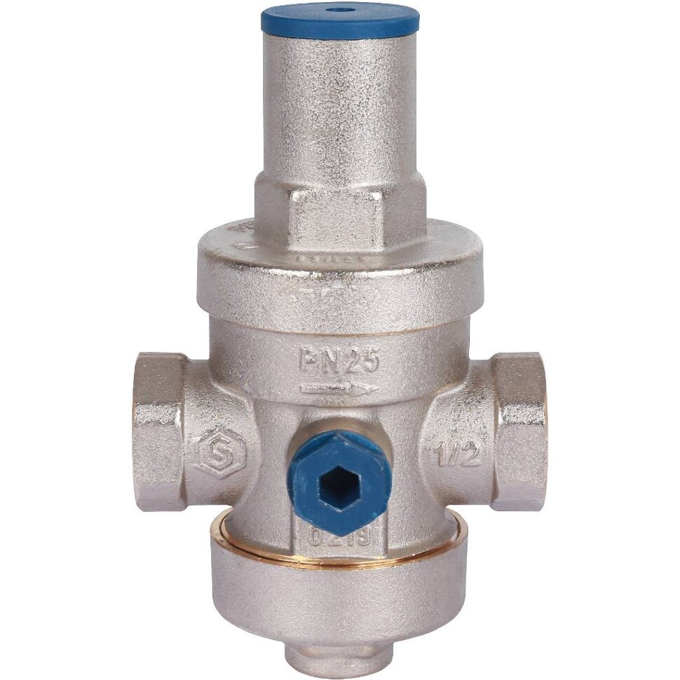 STOUT  Редуктор давления PN25 вн/вн 1/2" с выходом под манометр