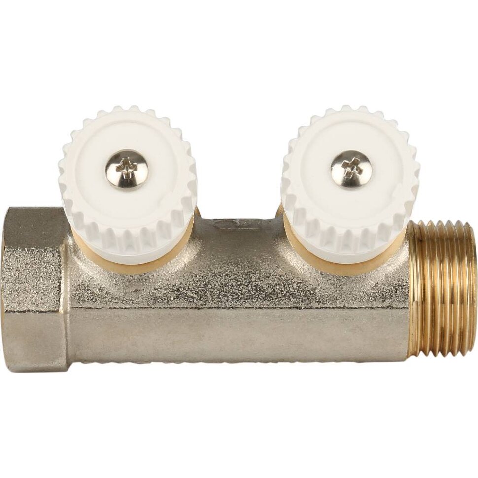 STOUT Коллектор распределительный 3/4", 2 отвода 3/4"ЕК