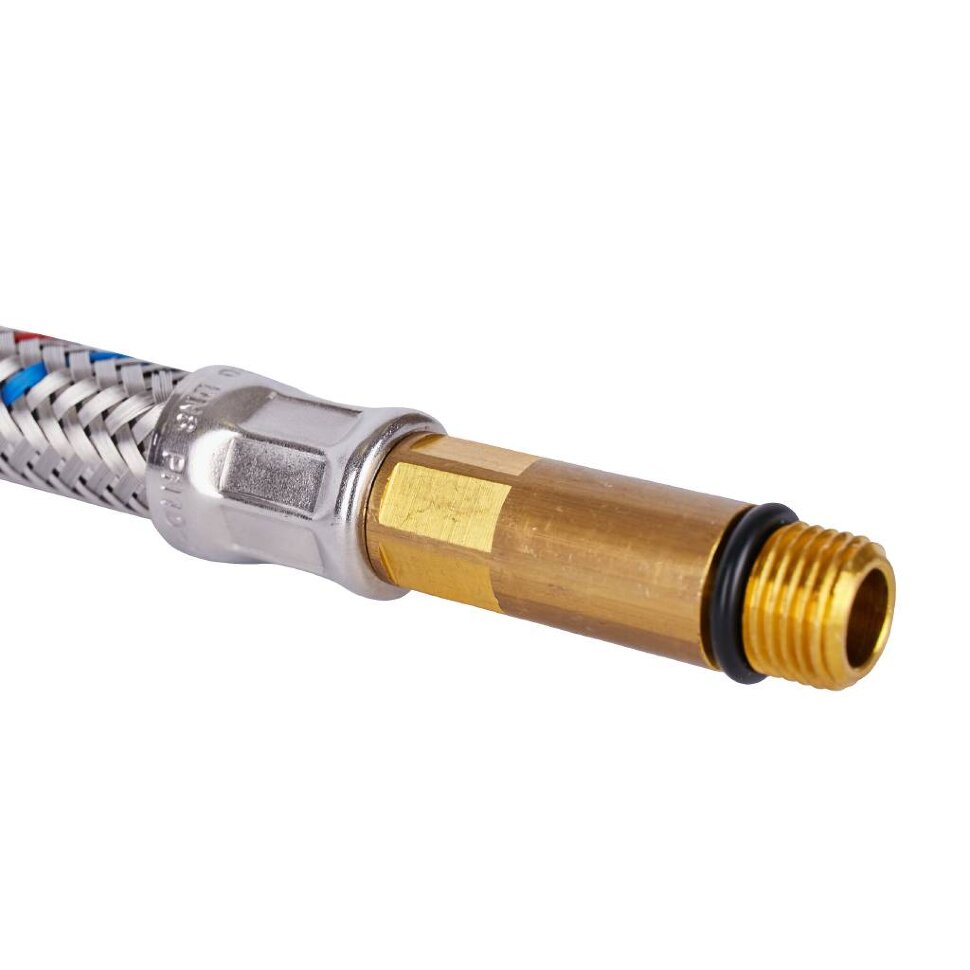 STOUT SHF-1035 Гибкая подводка для воды  M 10 (35мм) х ВР 1/2,  длина 800 мм
