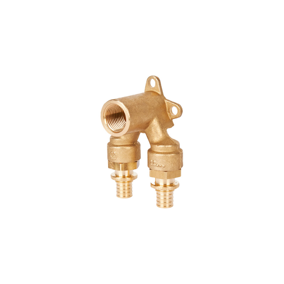 STOUT SFA-0039-001612 STOUT Проточный настенный угольник 16x1/2  для труб из сшитого полиэтилена