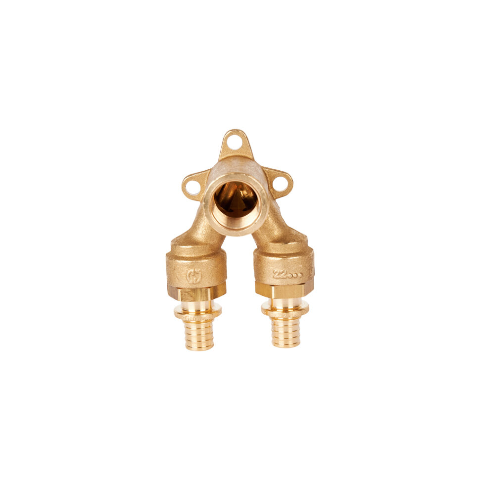 STOUT SFA-0039-001612 STOUT Проточный настенный угольник 16x1/2  для труб из сшитого полиэтилена