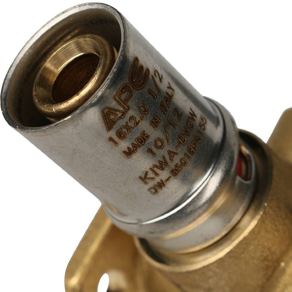 STOUT   Тройник настенный с креплением  1/2"х16 для металлопластиковых труб прессовой