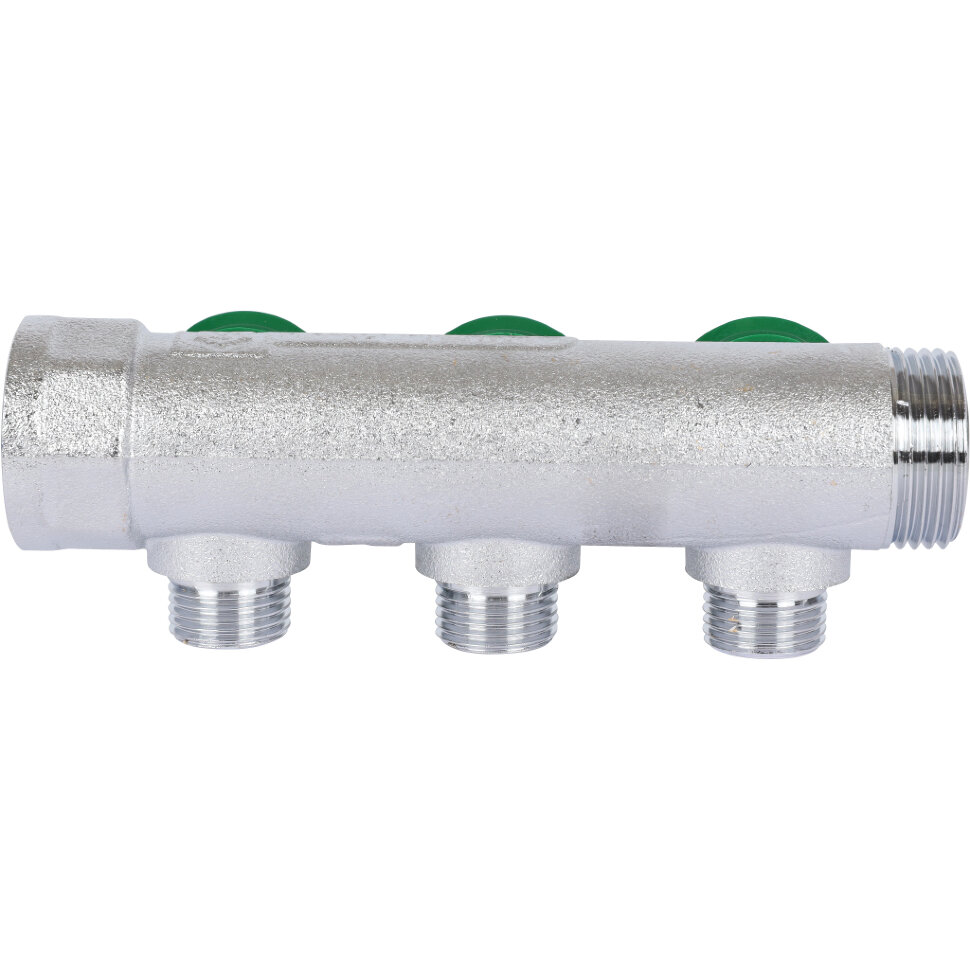 STOUT  SMB-6849-341203 STOUT Коллектор регулирующий 3/4", 3 отвода 1/2" плоское уплотнение