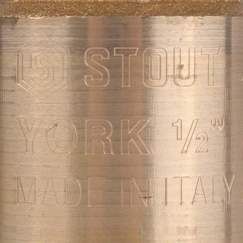 STOUT  1/2" Клапан обратный пружинный муфтовый с пластиковым седлом
