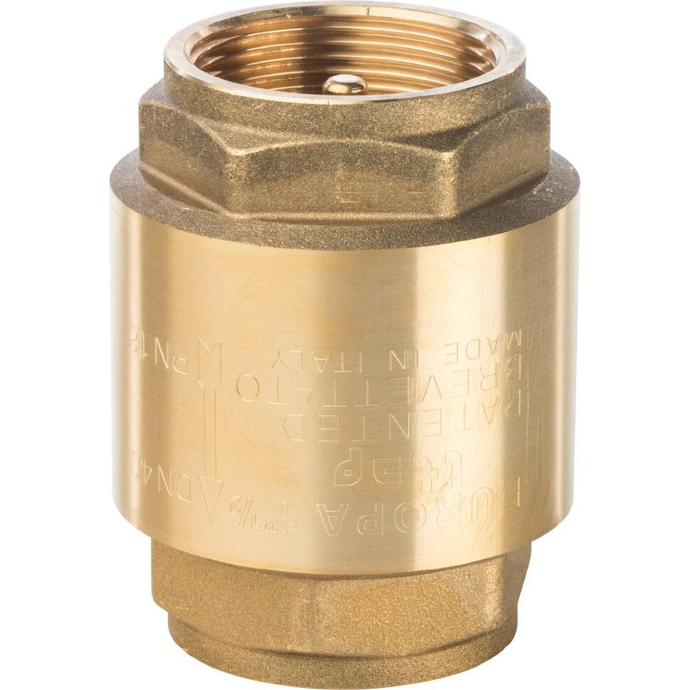STOUT  1 1/2" Клапан обратный пружинный муфтовый с металлическим седлом