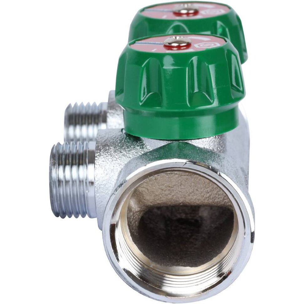 STOUT  SMB-6850-011202 STOUT Коллектор регулирующий 1", 2 отвода 1/2"