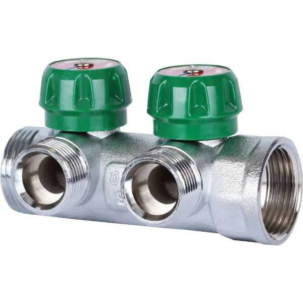 STOUT  SMB-6850-013402 STOUT Коллектор регулирующий 1", 2 отвода 3/4" ЕК