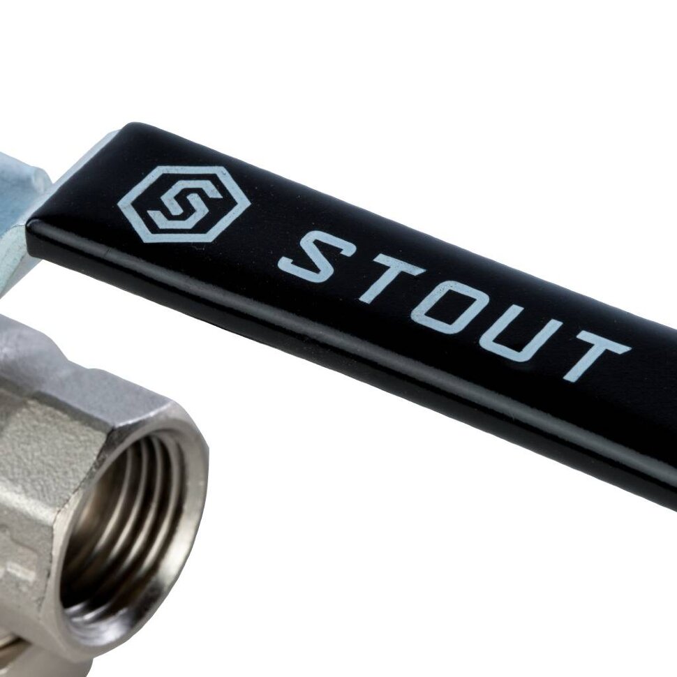 STOUT  Кран шаровой с фильтром 1/2