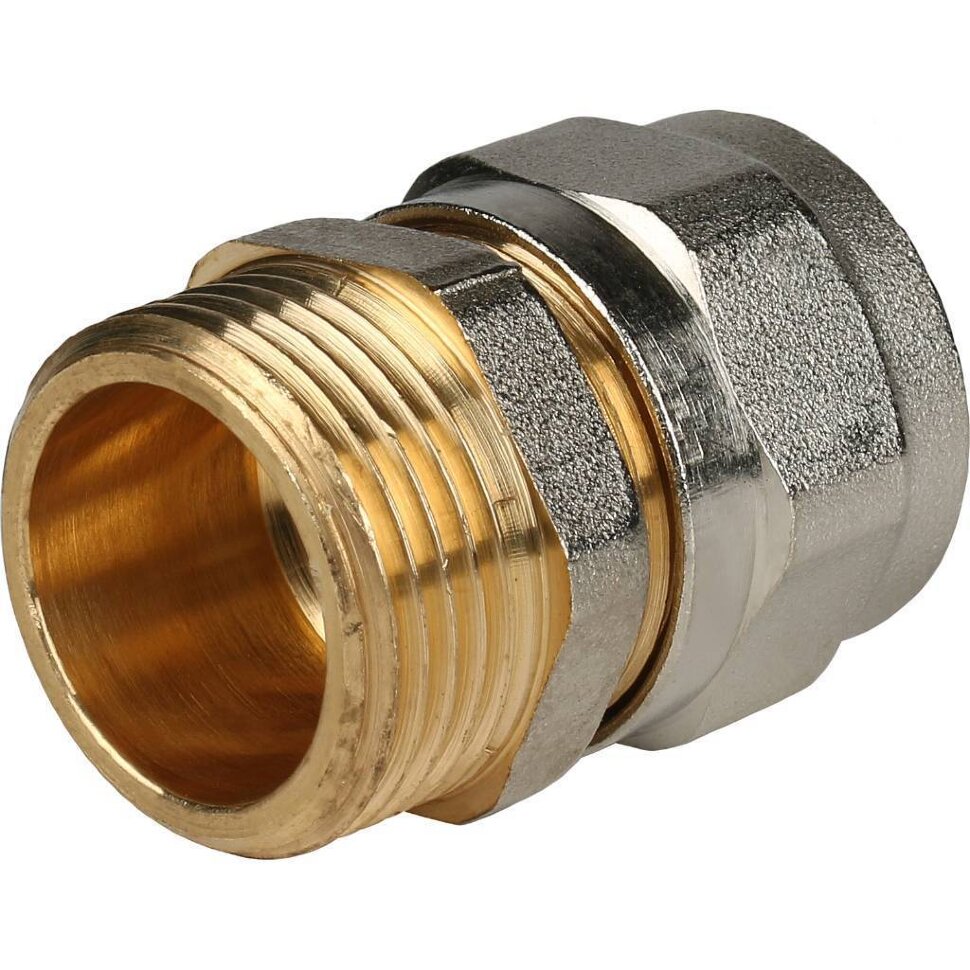 STOUT   Переходник с наружной резьбой 3/4"х20 для металлопластиковых труб винтовой