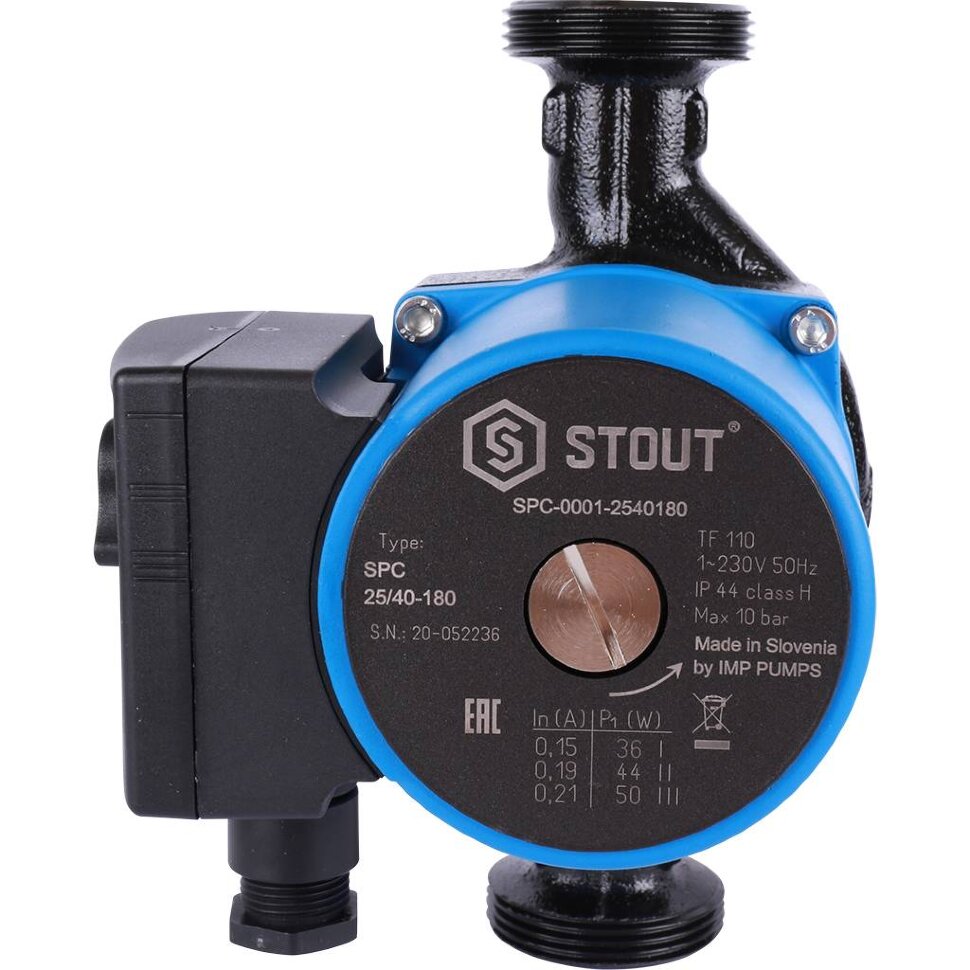 Циркуляционный насос STOUT 25 / 40 - 180