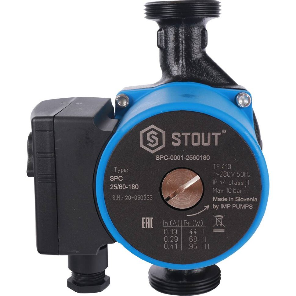 Циркуляционный насос STOUT 25 / 60 - 180