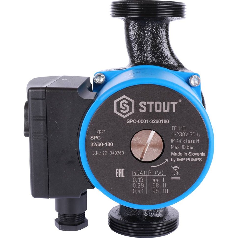 Насос циркуляционный STOUT 32 / 60 - 180