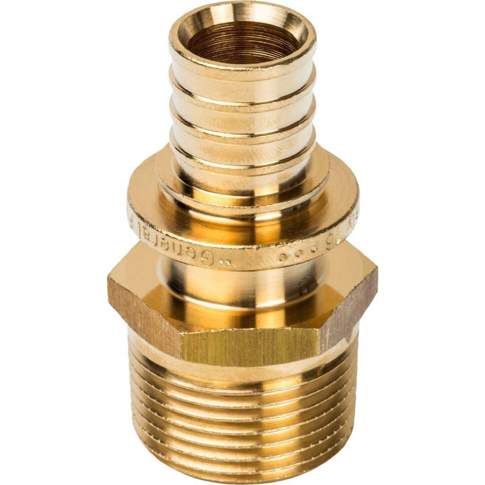STOUT  Переходник с наружной резьбой 20xR 3/4" для труб из сшитого полиэтилена аксиальный