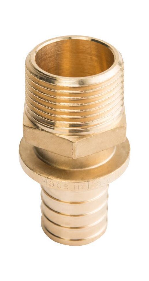 STOUT  Переходник с наружной резьбой 20xR 3/4" для труб из сшитого полиэтилена аксиальный