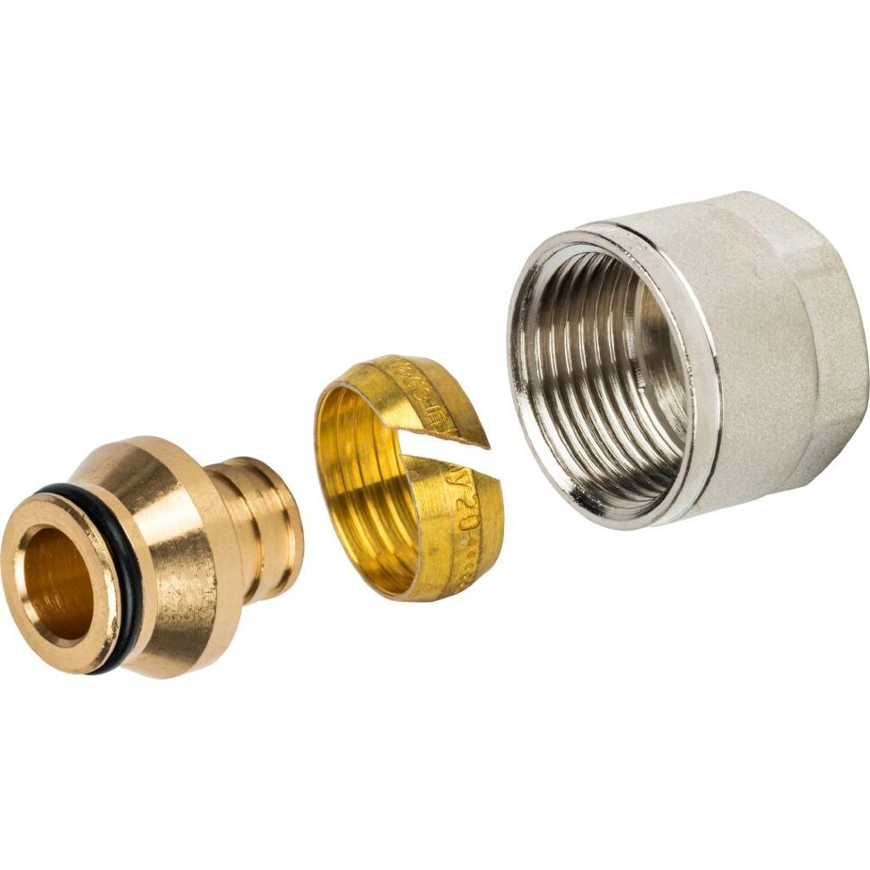 STOUT  Фитинг компрессионный для труб PEX 20х2,8х3/4