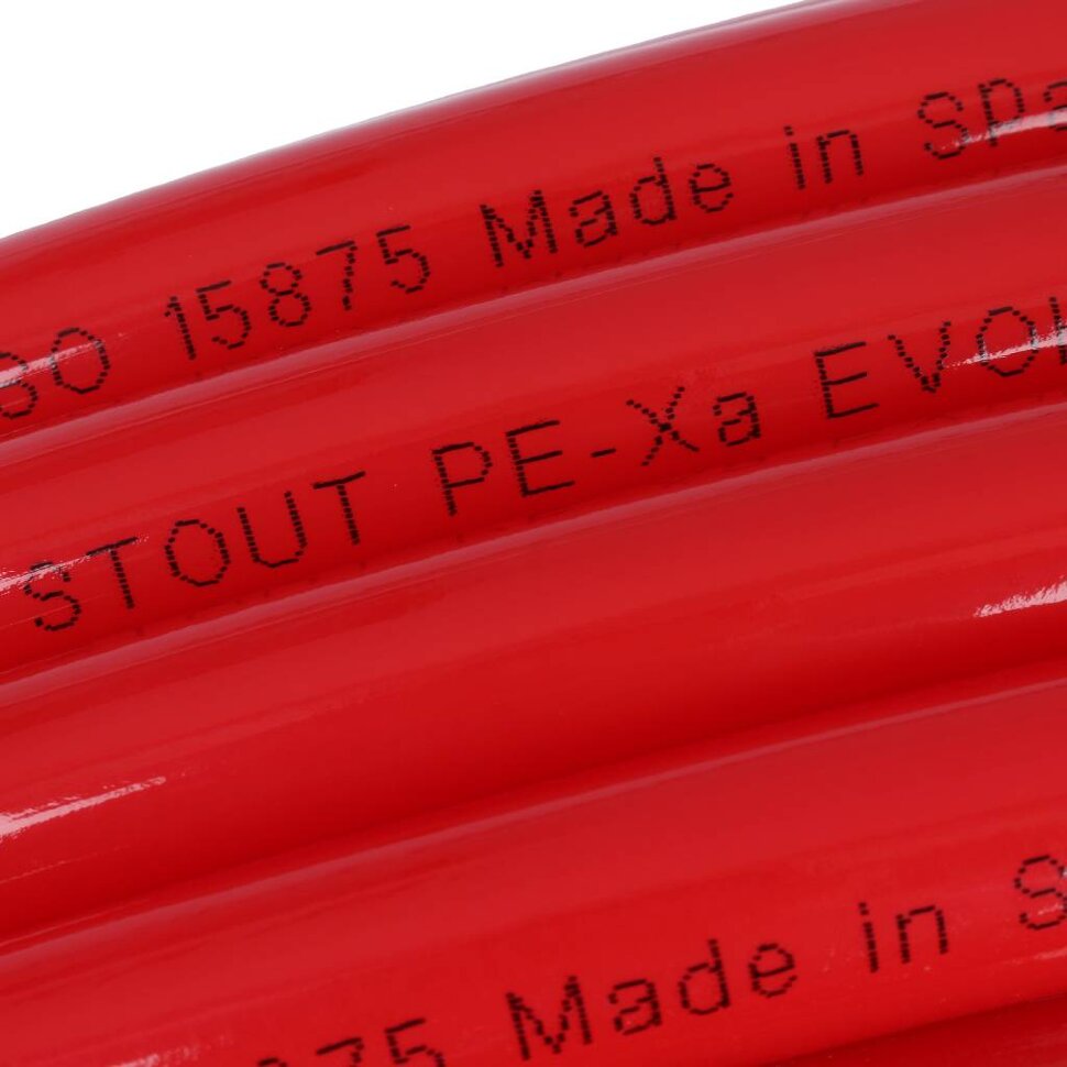 STOUT  20х2,0 (бухта 500 метров) PEX-a труба SPX из сшитого полиэтилена с кислородным слоем, красная