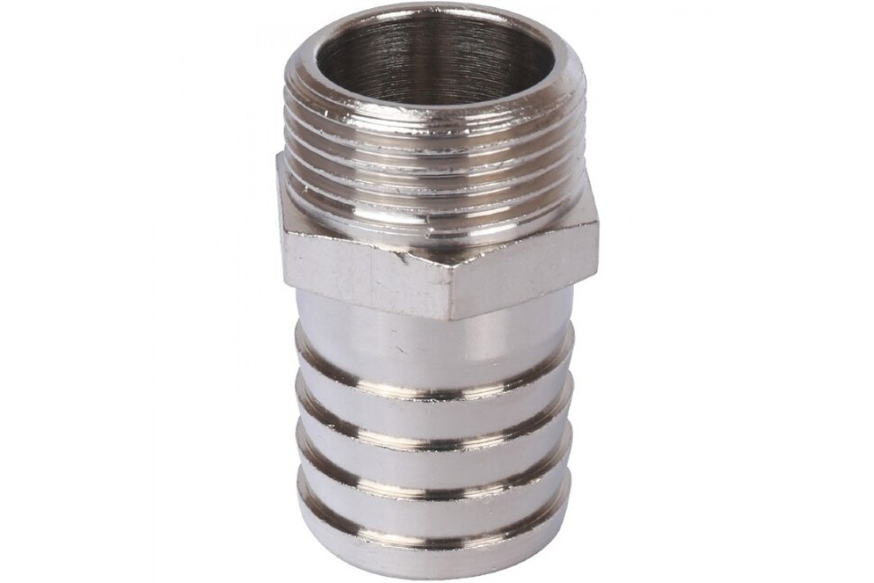 STOUT  Штуцер НР никелированный 3/8"x10
