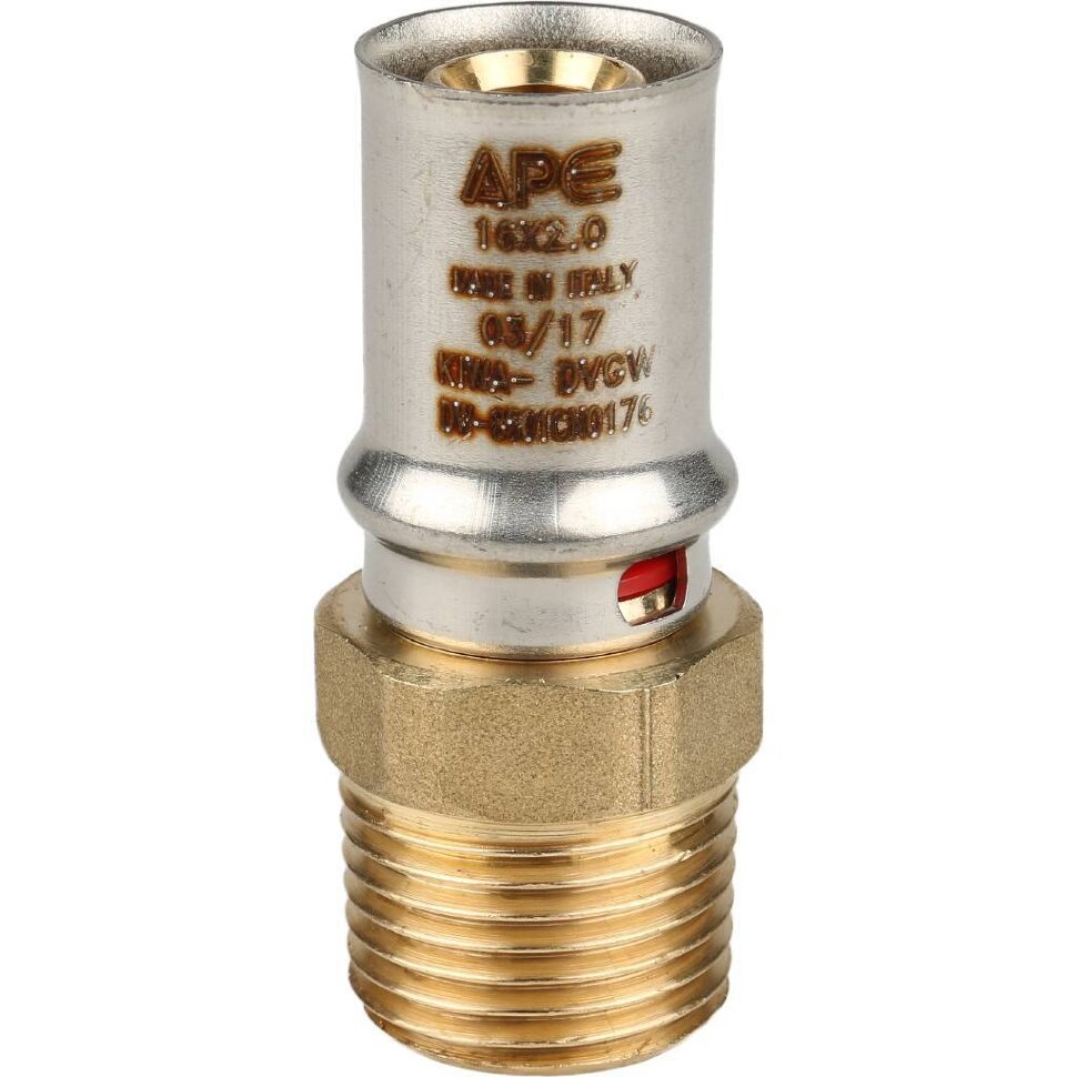STOUT   Переходник с наружной резьбой 1/2"х16 для металлопластиковых труб прессовой