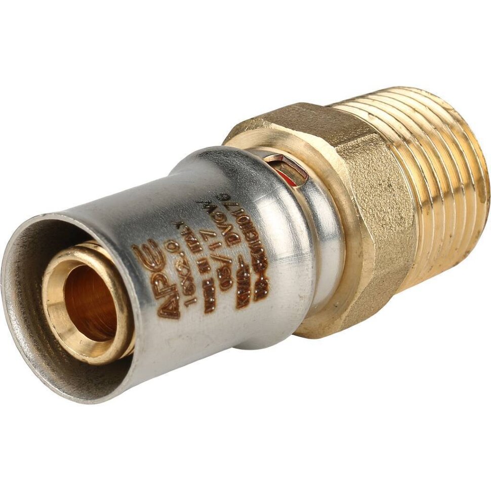 STOUT   Переходник с наружной резьбой 1/2"х16 для металлопластиковых труб прессовой
