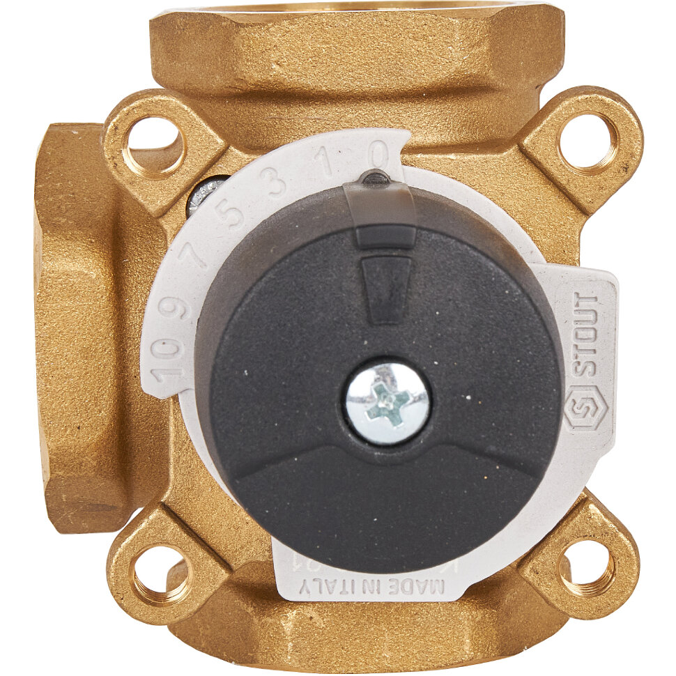 STOUT трехходовой смесительный клапан 1 1/4" KVs 15