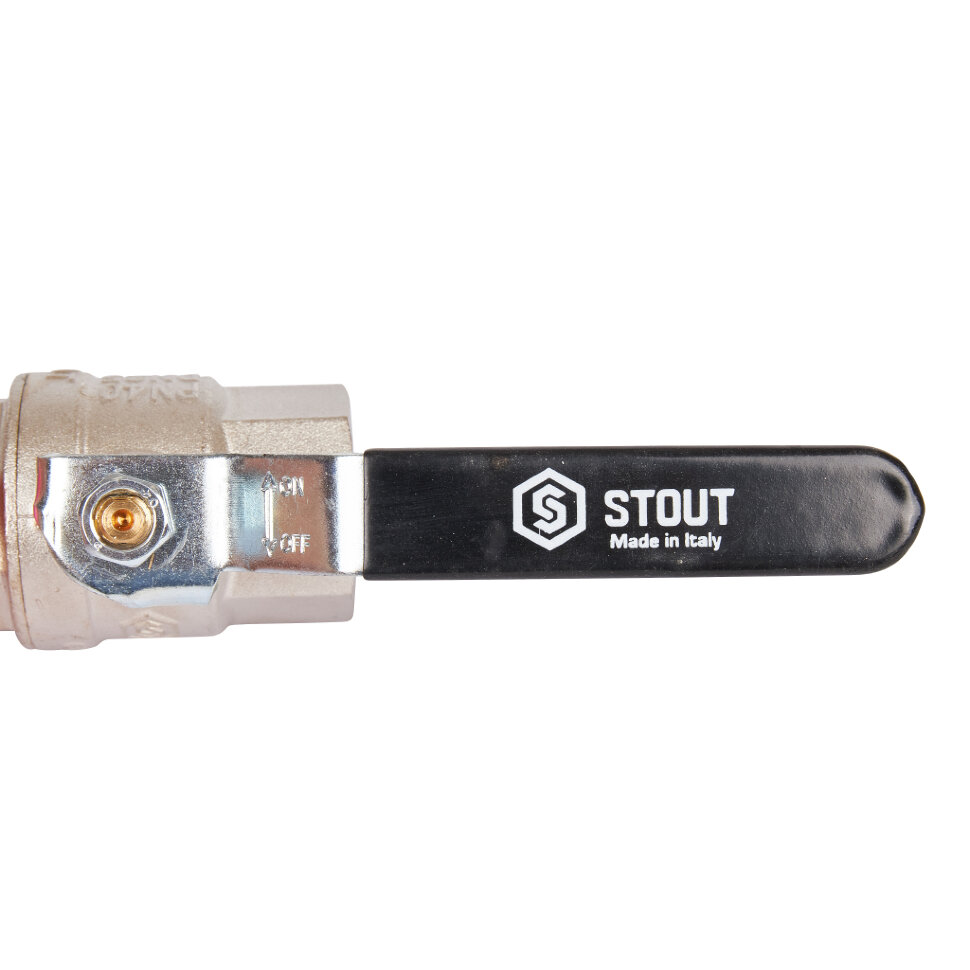 STOUT  Кран шаровой полнопроходной, ВР/ВР, ручка рычаг 1