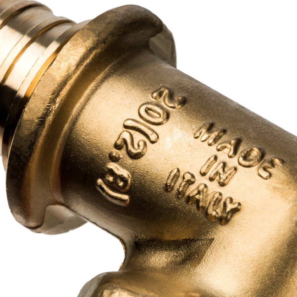 STOUT  Угольник-переходник с наружной резьбой 20xR 3/4" для труб из сшитого полиэтилена аксиальный