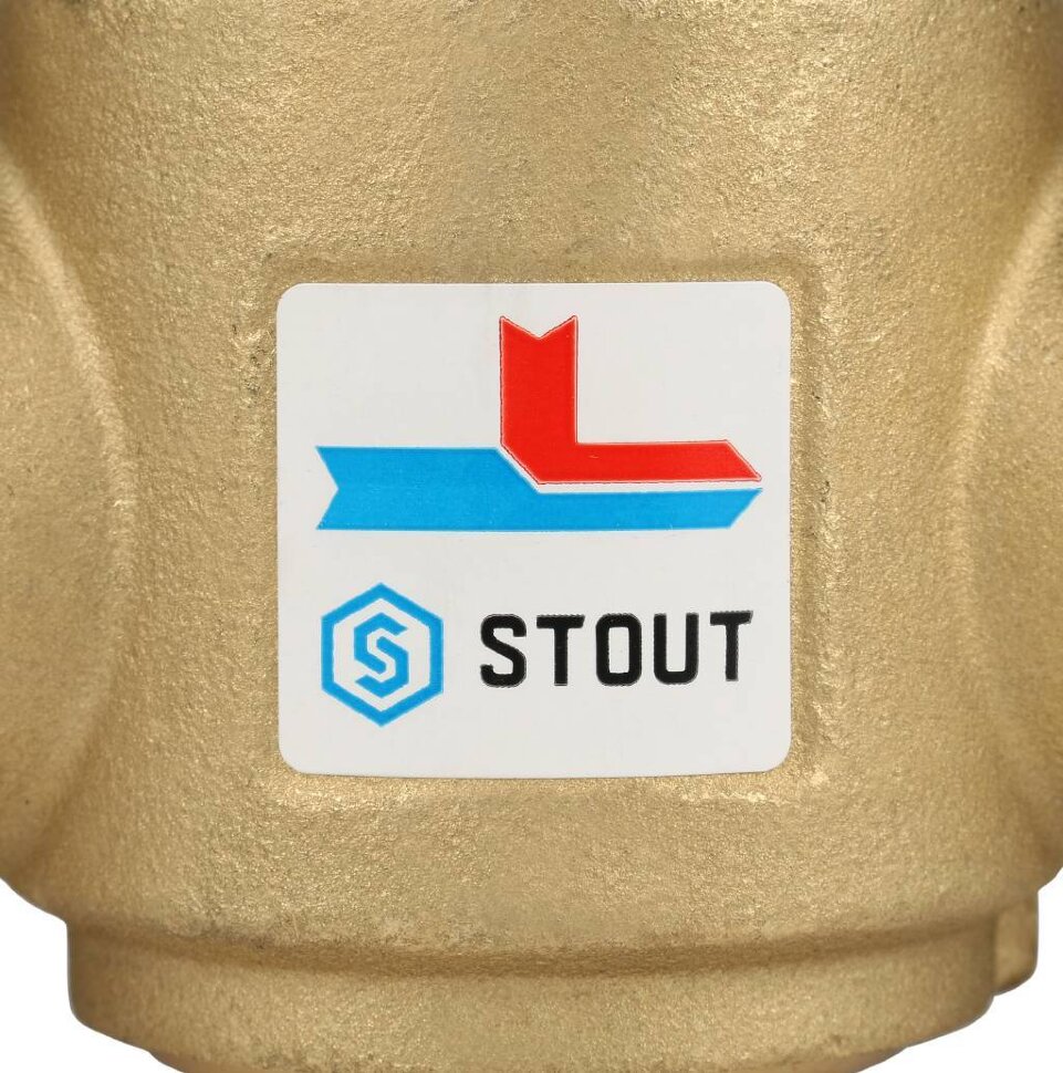 STOUT SVM-0030 Термостатический смесительный клапан G 1"1/4 НР   60°С