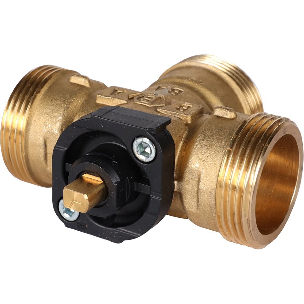 STOUT SVM-0170-300132 STOUT Компактный 3-Ходовой зональный клапан, сервопривод 230V, с кабелем 1м,, НР 1 1/4