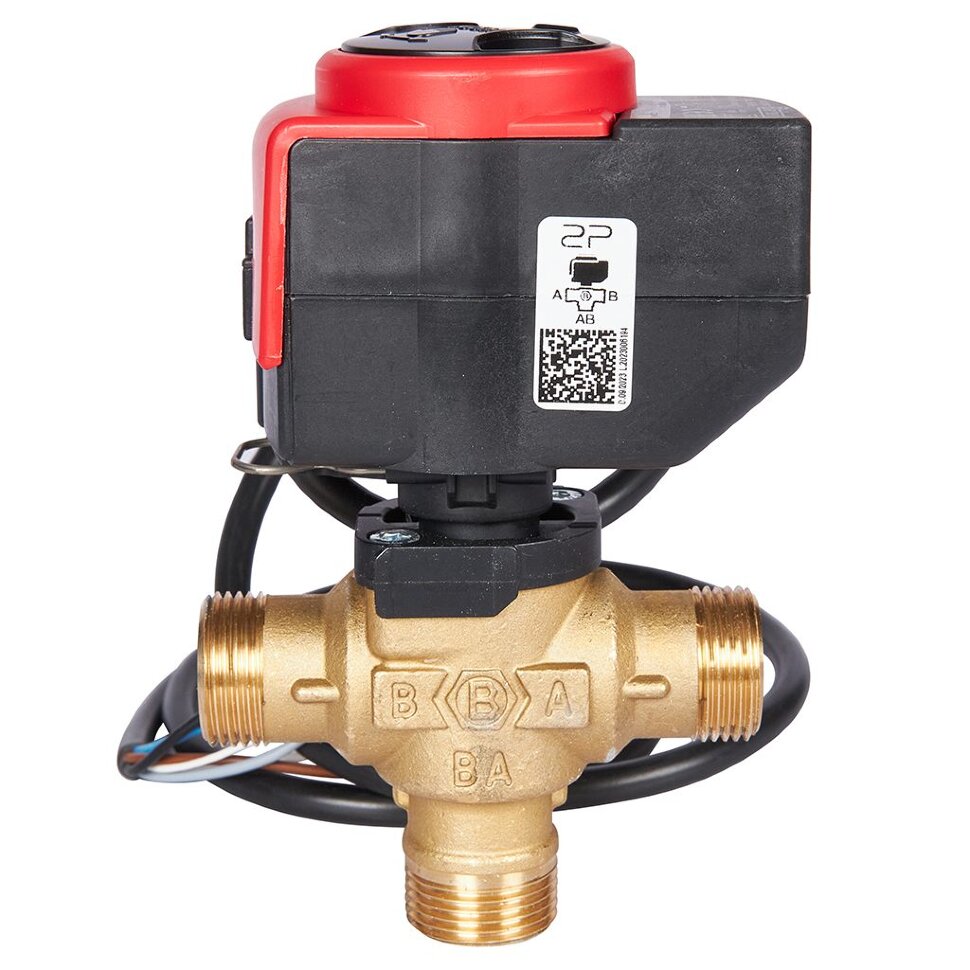 STOUT SVM-0170-300020 STOUT 3-Ходовой зональный клапан, сервопривод 230V, с кабелем 1м,, НР 3/4"