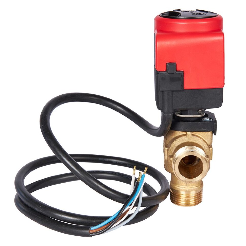 STOUT SVM-0170-300020 STOUT 3-Ходовой зональный клапан, сервопривод 230V, с кабелем 1м,, НР 3/4"