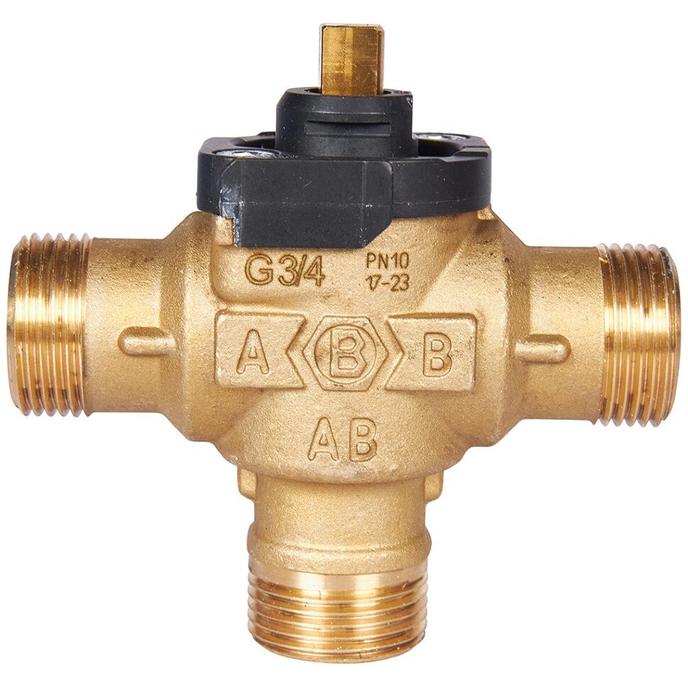 STOUT SVM-0170-300020 STOUT 3-Ходовой зональный клапан, сервопривод 230V, с кабелем 1м,, НР 3/4"