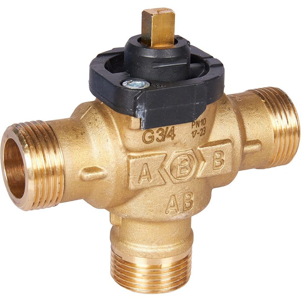 STOUT SVM-0170-300020 STOUT 3-Ходовой зональный клапан, сервопривод 230V, с кабелем 1м,, НР 3/4"