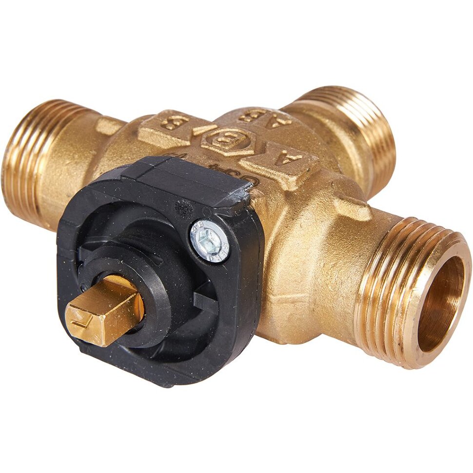STOUT SVM-0170-300020 STOUT 3-Ходовой зональный клапан, сервопривод 230V, с кабелем 1м,, НР 3/4"