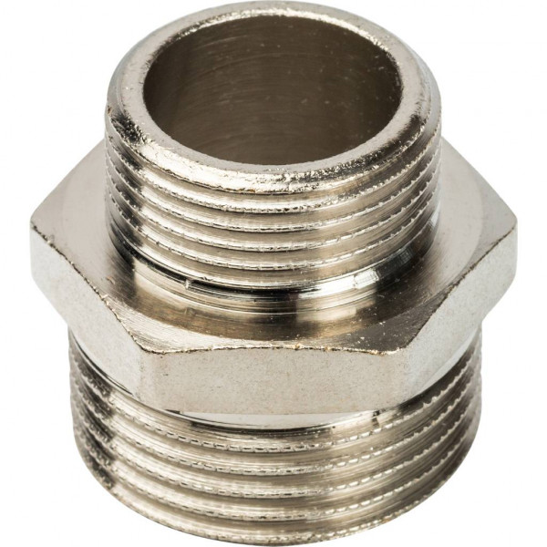 STOUT  Ниппель НН переходной никелированный 1"X3/4