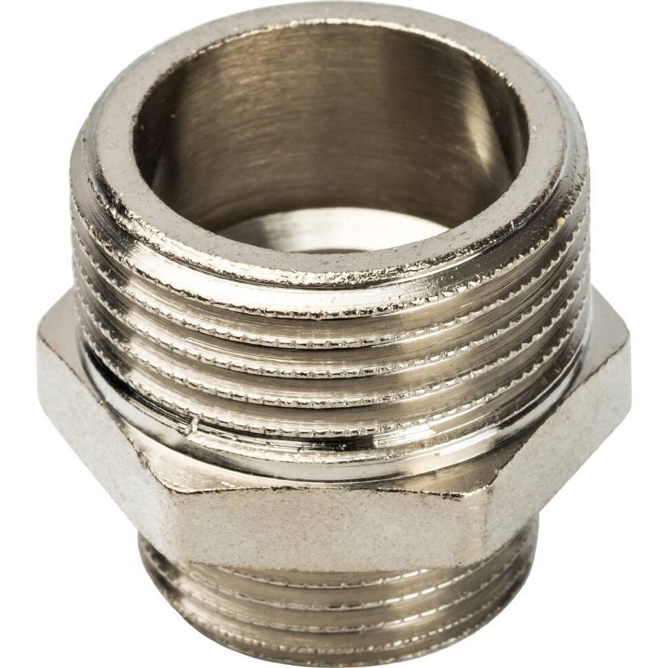 STOUT  Ниппель НН переходной никелированный 1"X3/4